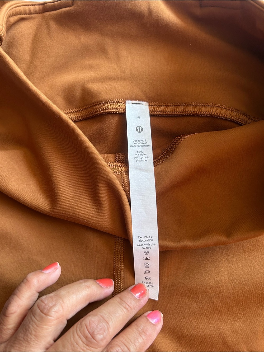 lululemon athletica High-Waist Leggings in Warm Tan - Picture 2 of 5